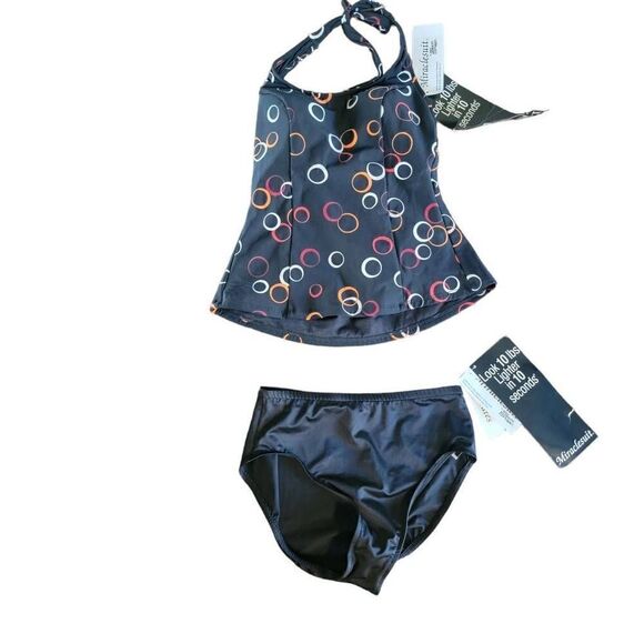 Miraclesuit 2 Peice Tankini Womens SZ 8 High Rise NWT Slimming - Picture 1 of 10